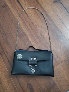 English Retreads Womens Recycled Rubber Tire Crossbody Bag Purse Black - Picture 1 of 12