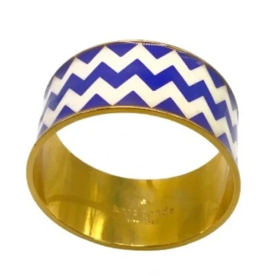 Pulsera Chevron Kate Spade La Vida Loca Blanco y Negro. Foto 1 de 4