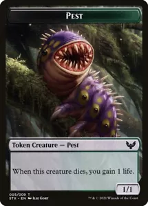 Pest Token (005) Strixhaven: School of Mages STX MTG Magic - Picture 1 of 1