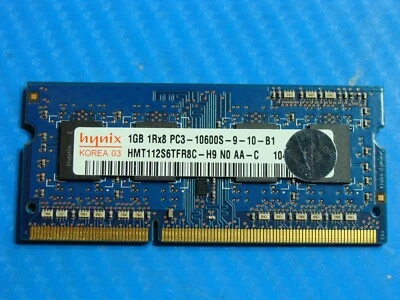 Asus K52F-BIN6 15.6" Laptop Hynix 1GB Memory PC3-10600S-9-10-B1 HMT112S6TFR8C-H9 - Image 1 of 2
