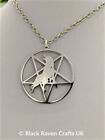 Howling Wolf Pentagram Pendant Protective Pagan Necklace - Stainless Steel