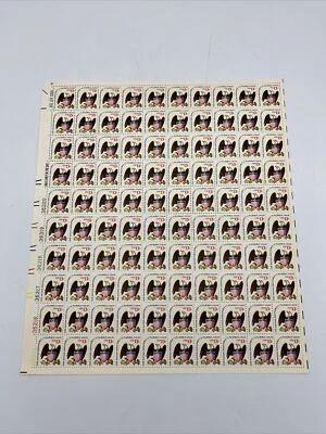 One Nation Indivisible Eagle Sheet of One Hundred 13 Cent Stamps Scott #1596 - Image 1 of 4