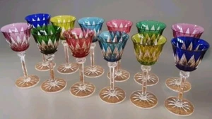 SAINT LOUIS CRISTAL ROEMER MODÈLE PROVENCE* 6 *GRANDS VERRES À VIN 19,7 cm 1950 - Imagen 1 de 24