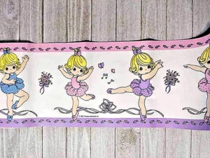 Precious Moments Ballerina Wall Border 5 yd. Self Stick Roll - Picture 1 of 2