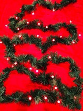 LED Prelit Lighted Soft Christmas Garland 18 Ft