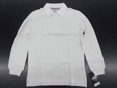 Boys French Toast $20 Uniform/Casual White Long Sleeved Polo Shirt Size 4 - 20 - Image 1 of 4