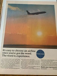 1966 Pan America Airlines Easy To Choose ad - Picture 1 of 1