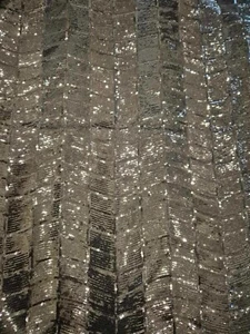 Spotlight Black Geometric Angle Sequin Fabric 158cm x 136cm - Picture 1 of 5