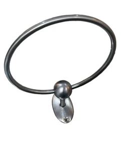 New Pottery Barn LaSalle Towel Ring Silver SKU 1125863 Hardware Included￼ - Picture 1 of 12