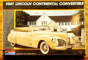 1/24-Scale Monogram 1941 Lincoln Continential Convertable Kit, NEW in Sealed Box - Picture 1 of 2