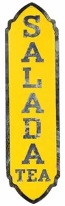 SALADA TEA 20" TALL HEAVY DUTY USA MADE METAL GENERAL STORE ADVERTISING SIGN - Picture 1 of 1