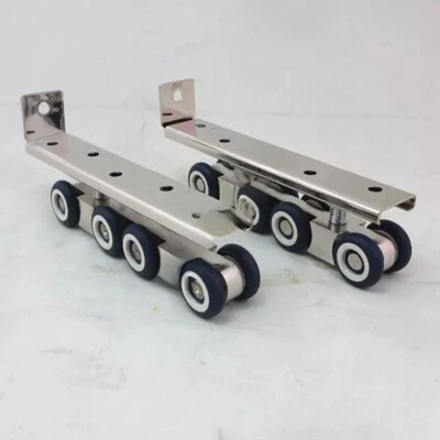 Puleggia sospesa in lega 8 ruote porta scorrevole porta scorrevole binario - Immagine 1 di 4