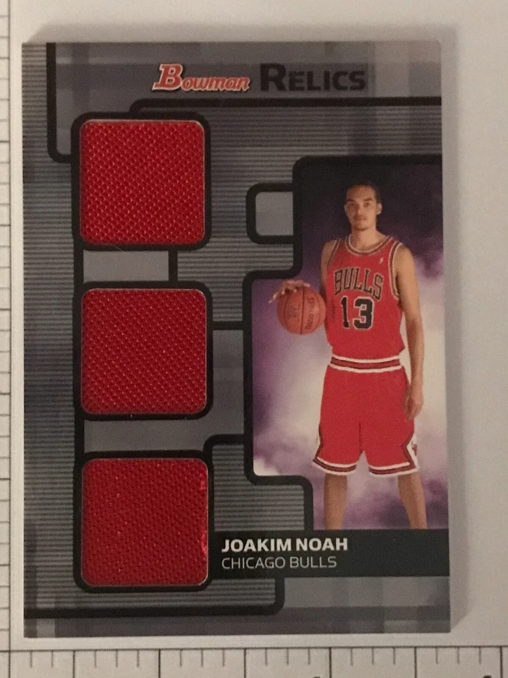 #d /99 2007-08 Bowman Triple Relic Joakim Noah #brjn Chicago Bulls - Изображение 1 из 2