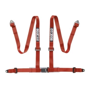 Cinturón arnés de carreras Sparco 4 puntos 2" perno 2 pulgadas rojo 4 pt blt-in - Imagen 1 de 1