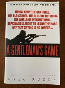 A Gentleman's Game by Greg Rucka Advance Reading Copy Batwoman DC Comics - Foto 1 di 4