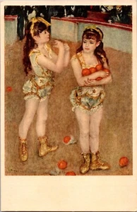 Postkarte Renoir zwei kleine Zirkusmädchen Kunstinstitut Chicago unbesendet - Bild 1 von 2