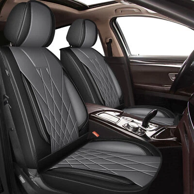 For Volkswagen Rabbit 2007-2009 5-Seat Covers Faux Leather Cushion Pad Full Set - Image 1 of 4