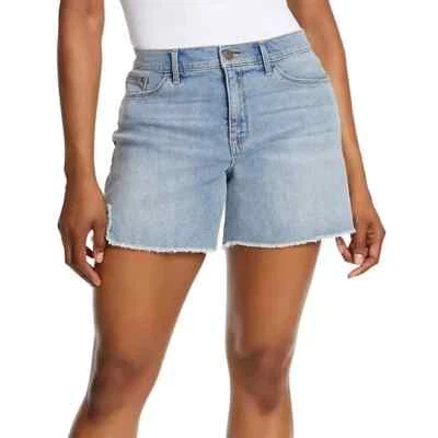 Jessica Simpson abertura lateral corta Aster tiro alto ajuste relajado 5" entrepierna para mujer 16 Foto 1 de 4