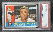 1960 Topps #200 Willie Mays PSA 7 Sharp Corners Centered Just Graded HOF Card