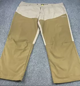 Cabela's Men's Hunting Pants 48x31 Brown Canvas Briar Guard Double Knee Outdoor - Picture 1 of 11