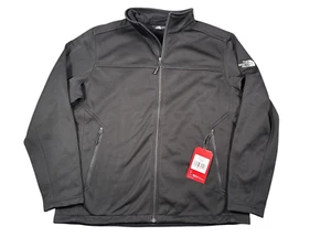 The North Face Full Zip Jacket Women's XL Black TNF Ridgewall FZ Softshell Logo - Picture 1 of 17