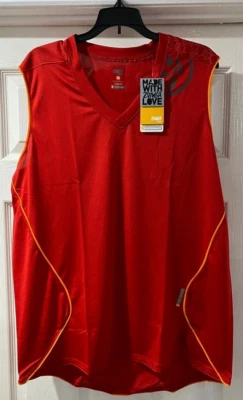Chaleco Zumba para Hombre Top Rojo Talla Pequeña, Nuevo, Gimnasio Baile Fitness Muscle Foto 1 de 2