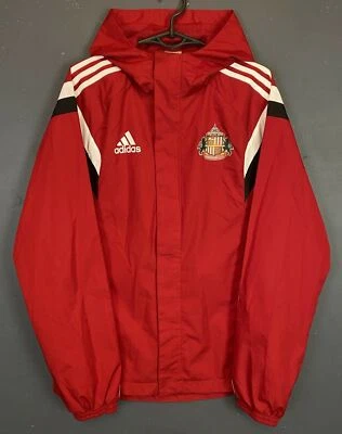ADIDAS MEN'S FC SUNDERLAND 2014/2015 RAIN JACKET TRAINING SOCCER FOOTBALL SIZE S - Image 1 of 4