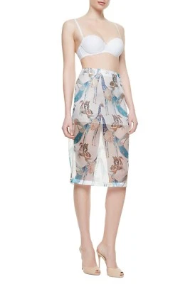 FALDA TIRANTES LA PERLA 'PARADISE' en gasa seda marfil - talla uk 8 - nueva con etiquetas Foto 1 de 4