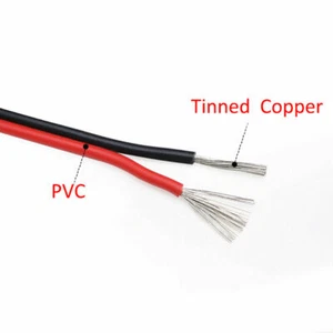 UL-2468 16AWG-28AWG 2-Core Red & Black Multi-Stranded Wire Cable 300V 80°C - Picture 1 of 5
