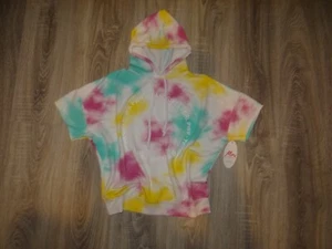 New Girls hooded tie dye top/t-shirt/ blouse Girls Power size 11-12years 152cm - Picture 1 of 12