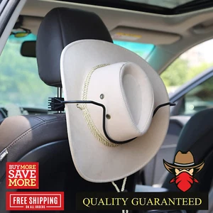 Cowboy Hat Holder Rack Seat for Truck SUV RV Car Keep Hat Shape Hooks Bar Coat - Picture 1 of 8
