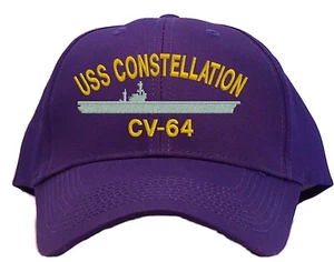 USS Constellation CV-64 Embroidered Baseball Cap - Available in 7 Colors Hat - Picture 1 of 9