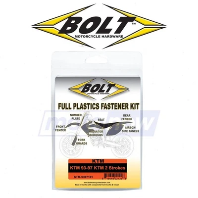 Bolt MC Plastic Fastener Kit for 1993-1997 KTM 300 EXC - Shop Hardware br Foto 1 de 4