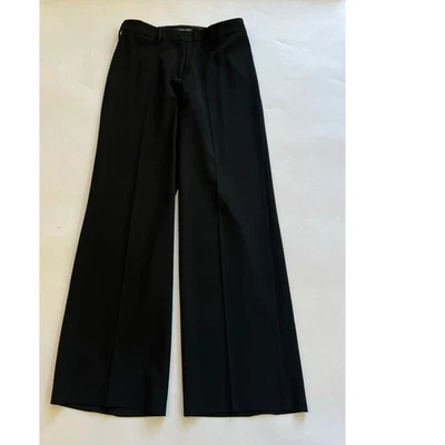 Balenciaga 黑色宽喇叭裤女式 38 办公室商务休闲 — 第 1/4 张图片