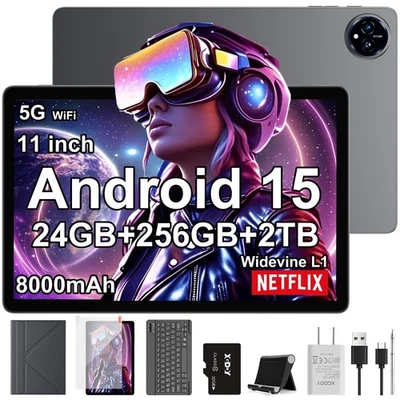 TABPAD Q17 WiFi Tablet 11 Inch Andriod 16 24GB+256GB 8000mAh 8-Core PC GMS A537 - Image 1 of 4