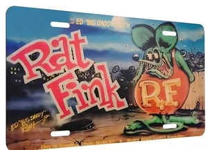 RAT FINK License Plate Plus + Window Decal. AWESOME See Pics - Picture 1 of 1