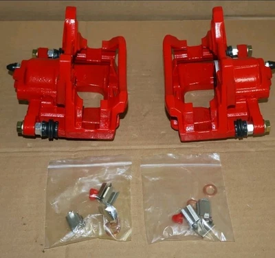 Pinza de freno trasera Power Stop Performance S5046 roja con recubrimiento en polvo Jeep Wranger Foto 1 de 4