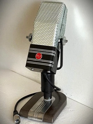 Fully-functional reproduced "RCA 44 Style" Ribbon Microphone w/stand - Unique! - Image 1 of 4