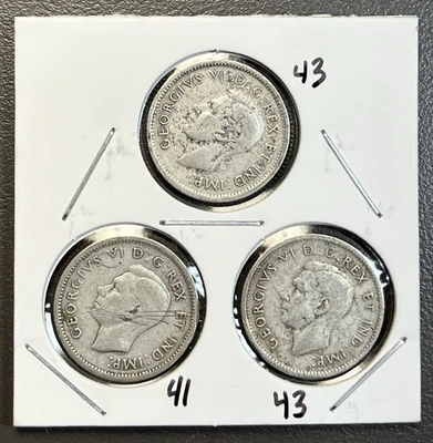 1940’s Canada 10 Cents - George VI - (XF)- 80% Silver - Image 1 of 2