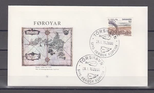 FAROE ISLANDS : 1974  FDC/ COVER - SCOTT # 553 -   NATURE - Picture 1 of 1