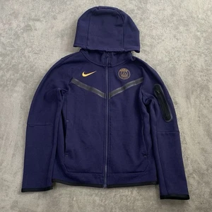 Nike Jacket Youth Boys M Paris Saint-Germain PSG Tech Fleece Full Zip Hoodie - Picture 1 of 9