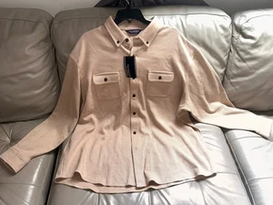 Camisa de hombre Roundtree & Yorke manga larga con botones talla XXL NUEVA CON ETIQUETAS - Imagen 1 de 5