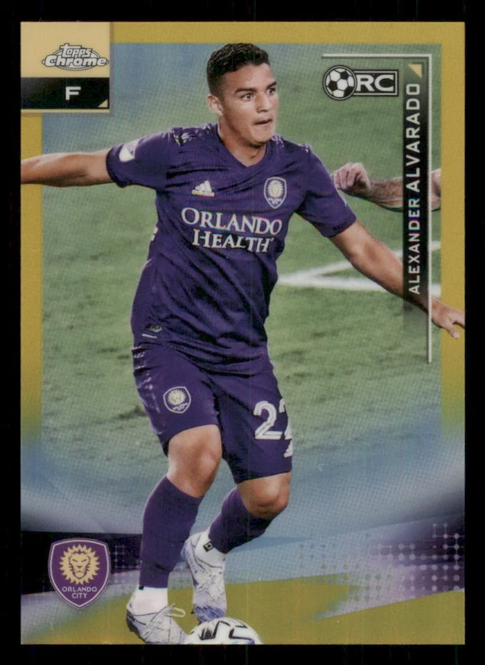 2021 Topps Chrome MLS Gold Refractors #188 Alexander Alvarado /50 - Image 1 of 2