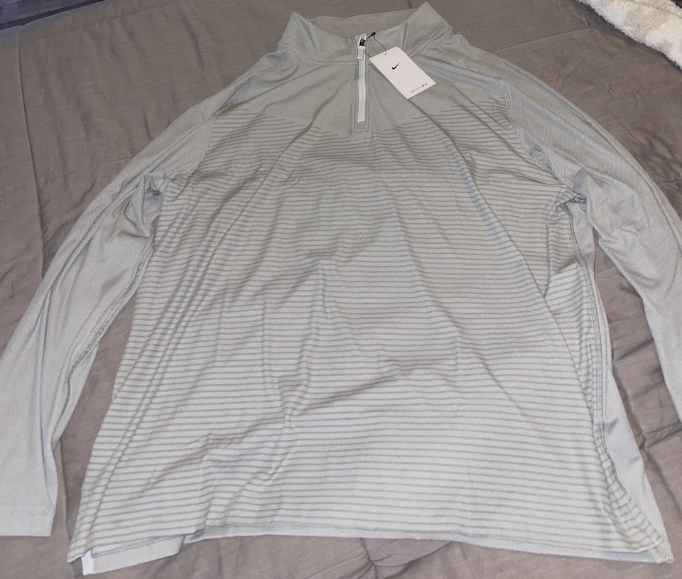Nike Golf Dri-FIT ADV Vapor 1/4 Zip Pullover Gray DH0982-025 Men’s Size 2XL