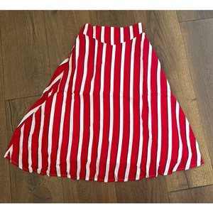 Modcloth x Collectif Ornella Yacht Striped A-Line Midi Skirt Red Sz XS US4 NWT - Picture 1 of 4