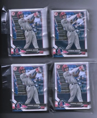 2018 Bowman Draft Jeremiah Jackson Lot Of 200 - Image 1 of 2