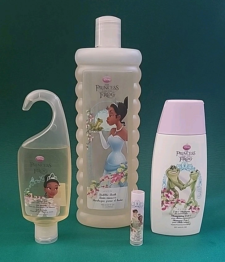 Juego de baño Disney Princess & the Frog baño de burbujas, champú, bálsamo labial y gel de ducha Foto 1 de 4