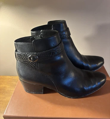 Botines Coach Para Mujer 7.5 M Patricia Cuero Negro Clásicos Zapatos de Carrera Foto 1 de 4