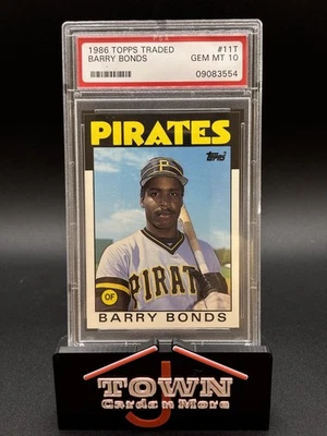 1986 Topps negociado Barry Bonds #11T PSA 10 GEM MT Foto 1 de 2