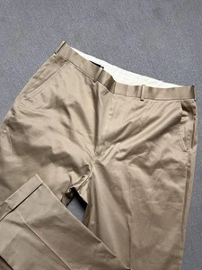 Polo Ralph Lauren Pantalones Para Hombre 36 Caqui Marrón Vestido Recto Calce Clásico - Imagen 1 de 12